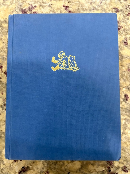 Disney Other - Disney Blue Hardcover with Gold Winnie the Pooh Motif